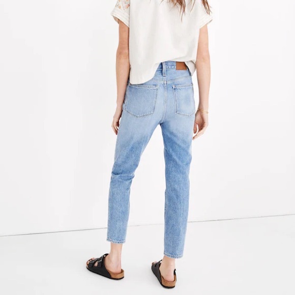 Madewell The Momjean in Melva Wash Size 24 - Picture 3 of 8